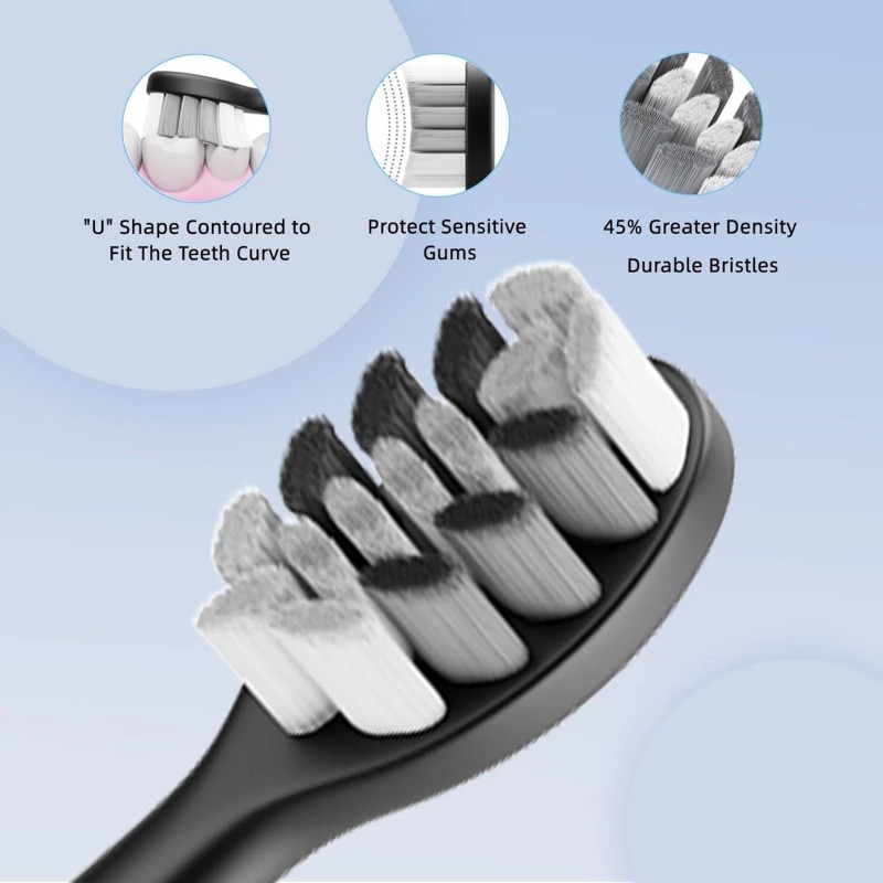 Seapeoa Sonic Electric Toothbrush Equipped with 10 Brush Heads and