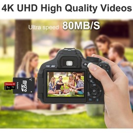 MicroSD Memory Card 1024GB microSDXC, Up to 80 MB/s, Full HD & 4K UHD, UHS I, C10, U3, V30, A2, for Android Smartphones, Tablets and Drone with Adapter