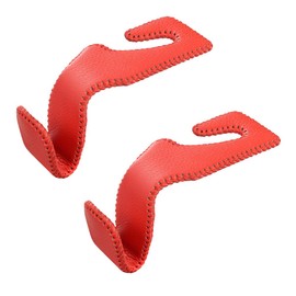 CARRY ALL BEFORE ONE Car Luggage Hook, Set of 2, Headrest Hooks, PU Leather, Storage Hooks, Luggage Hang, Seat Hook Holder, Car Storage, Easy Installation, Car Backseat Holder, Stainless Steel, Load
