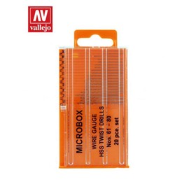 Acrylicos Vallejo Tool: Drill Set: 61-80 (20)