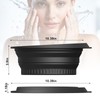 Silicone Face Bowl for Ice with Built-In Icetray, Collapsible Face
