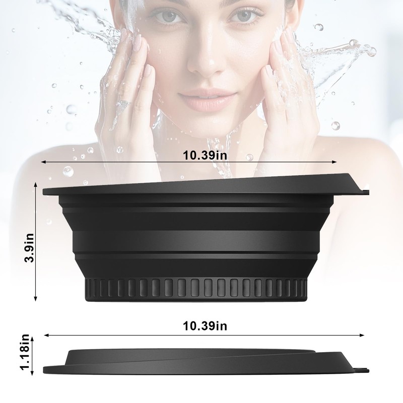 Silicone Face Bowl for Ice with Built-In Icetray, Collapsible Face