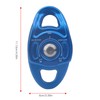 Outdoor Coaxial Movable Side Swing Double Pulley for Climbing Crossing