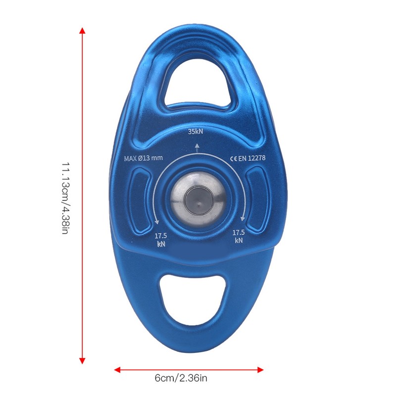 Outdoor Coaxial Movable Side Swing Double Pulley for Climbing Crossing