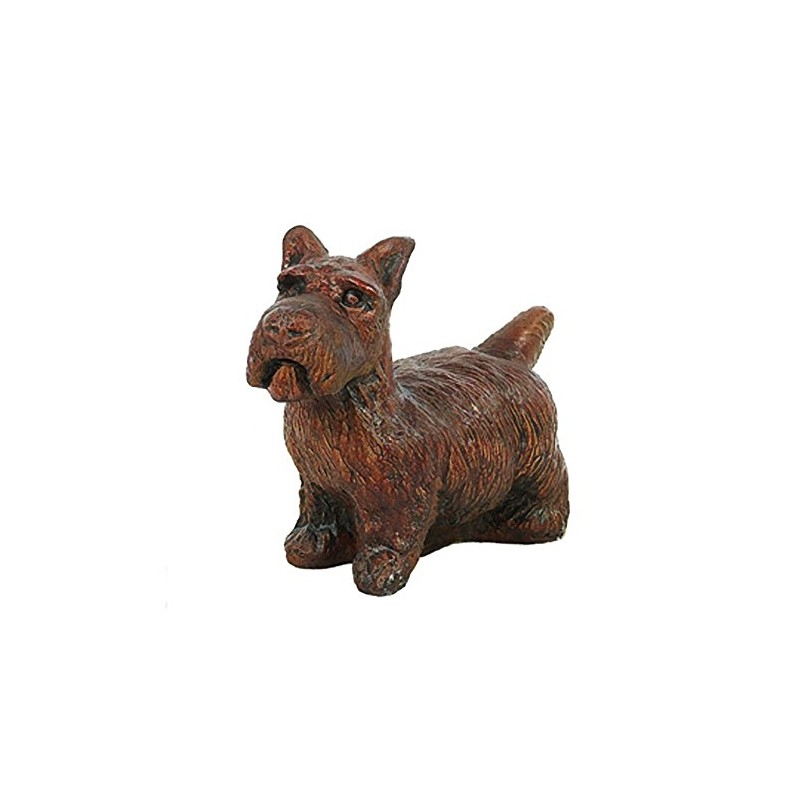 Solid Rock Stoneworks Scottish Terrier Dog Garden Statue- 10in Tall