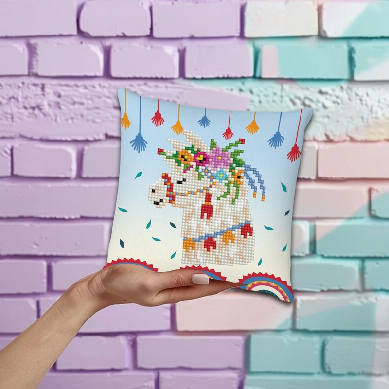 DIAMOND DOTZ DIAMOND DOTZ - Llama Party Pillow - 18