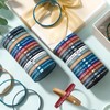 CYCLUSIVE Ultra-Thin 40 Pieces Christian Rubber Bracelets Bulk Bible Verse