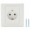 Single EU German Standard Electrical Plug Socket Wall Power Outlet