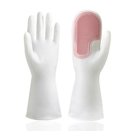 VTMANMNS 2024 New dishwashing gloves rubber gloves for dishwashing kitchen gloves for washing dishes cleaning gloves are available in four color schemes for a variety of occasions.