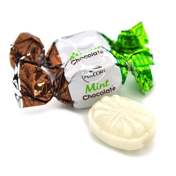 SweetGourmet Premium Chocolate Filled Mints | Arcor Bulk Hard Candy | 1 Pound