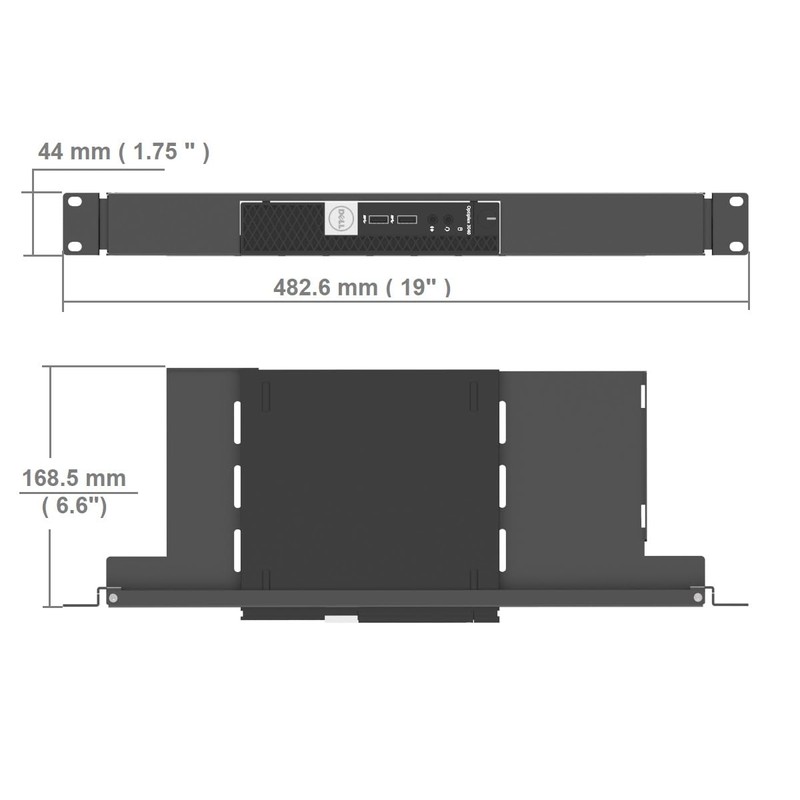 JINGCHENGMEI Mini Rack Mount for Dell OptiPlex Micro Form Factor