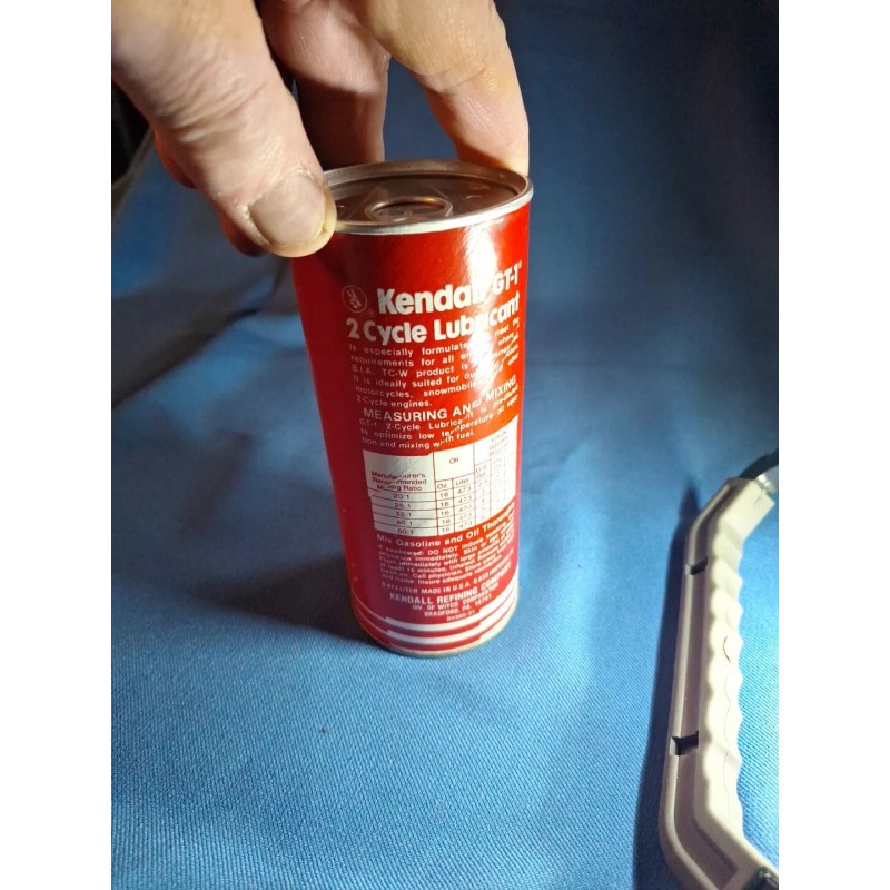 Kendall Vintage KENDALL 2-Cycle Lubricant Motor Oil GT-1 Unopened 16oz