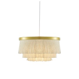 Saimmaa Nordic Romantic Pendant Lighting Tassel Chandeliers Creative Modern Ceiling Lights 3 Tiers in White