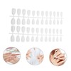 BIUDECO 1set Matte Coffin Fake Nails Stickers False Nails for