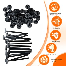100PCS Universal Cable Tie Buckle | Zip Tie Clips Tie Buckles for Car Repairs | UV Resistant, Durable, Multipurpose Fastening Clips | Perfect for Automotive & DIY Projects