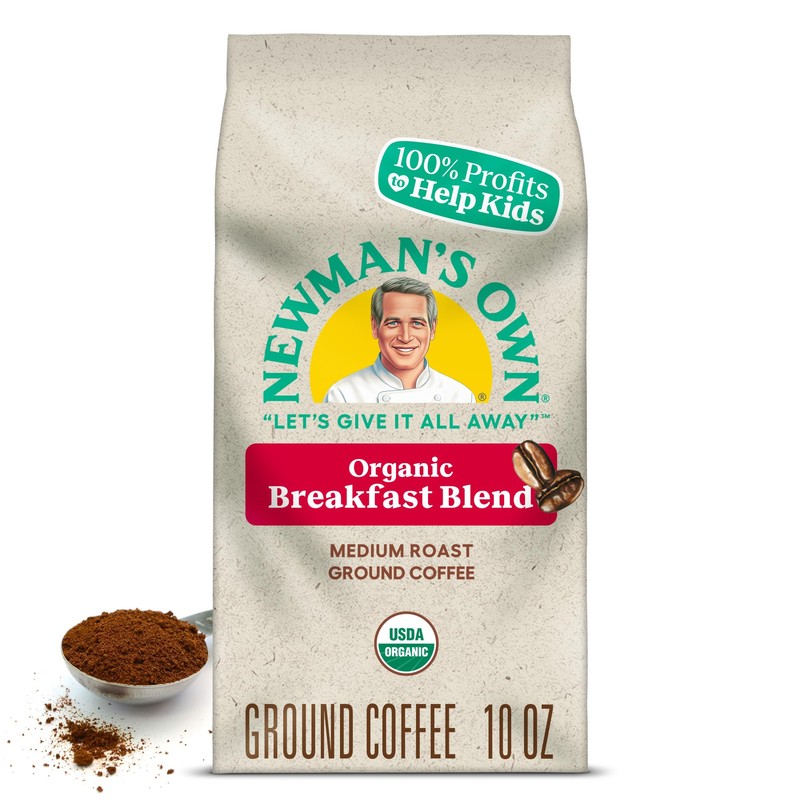 Newman's Own Organics Breakfast Blend, Ground Coffee, Fair Trade Certified,