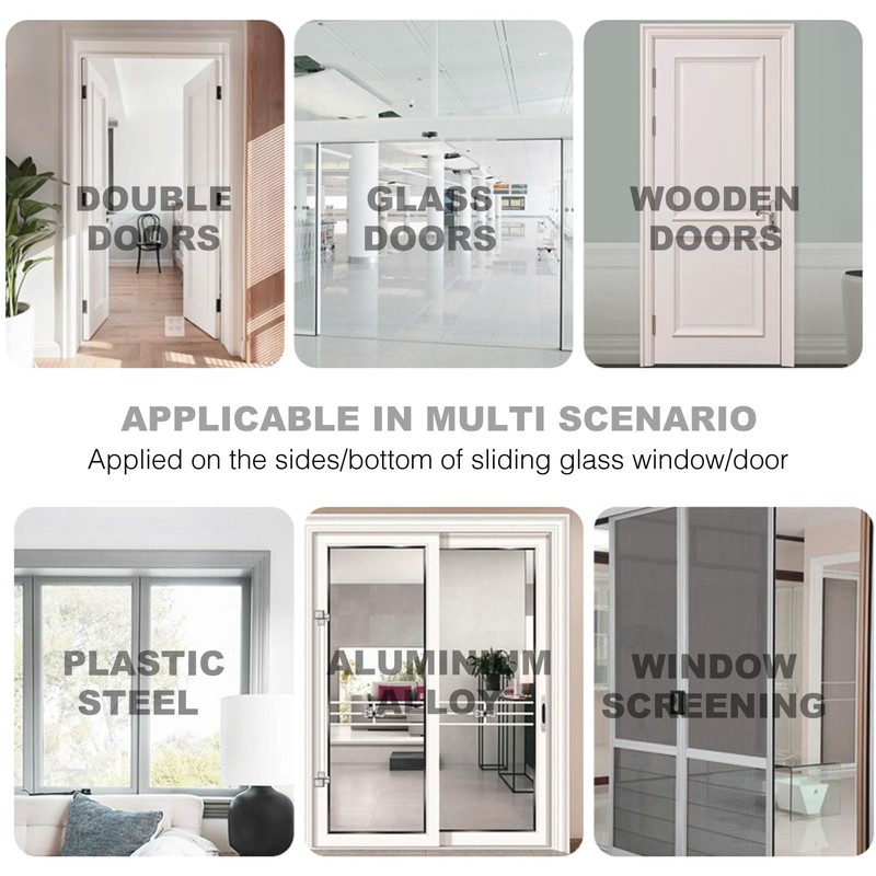 Felt Pile Weather Stripping for Windows, Windproof Dustproof Door Window