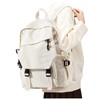 White Backpack for School, Small High School Bookbag Back Pack