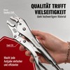 Poppstar Universal Grip Pliers (225 mm) Locking Pliers with Set