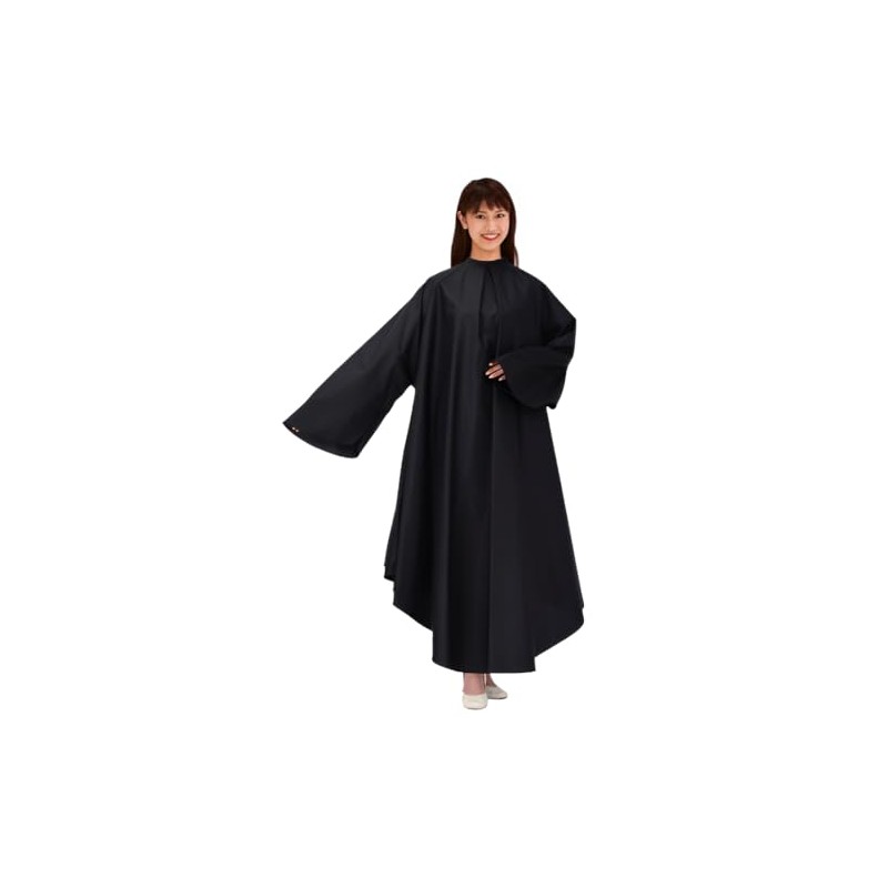 Cattleya Haircut Cape, Black, F