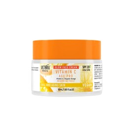 Victoria Beauty - Vitamin C Cream High Dose with SPF 20, Anti-Ageing Face Cream Against Wrinkles and Dark Circles, Vegan Brightening Day Cream with SPF20 for Men and Women (1 x 50 ml)