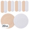 Good Nation Men's Solid Nipple Band White 10p + Skin 10p Set, 20 Sets / 굿네이션 남성용 견고한 니플밴드 화이트 10p + 스킨 10p 세트, 20세트