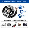 REETOMETAL Heavy Duty Security Chain with Hidden Shackle Lock, 6