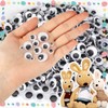 UPINS 1000 Pcs Self Adhesive Googly Wiggle Eyes for DIY