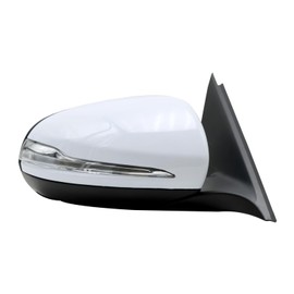 Side Mirror Fit for 2015-2021 BENZ C-Class, with LED turn signal, Power Heated and Electric Folding, With Blind Spot Match White Replace (Right/Passenger side)
