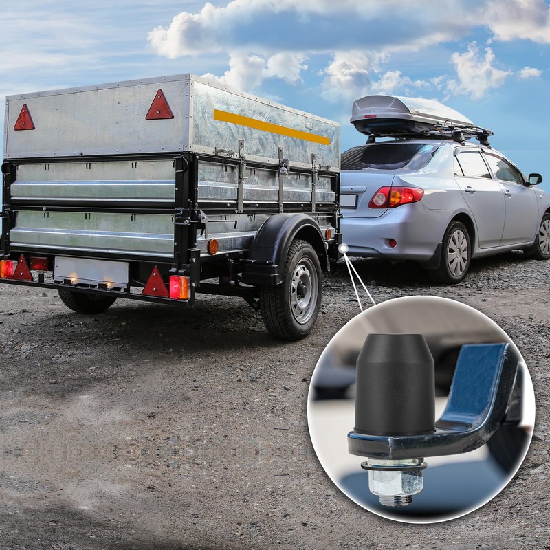 X AUTOHAUX 2 Pcs Universal Trailer Hitch Ball Cover with