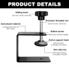 GmeDhc Pack of 4 Small Screw Clamps, Adjustable Table Clamp