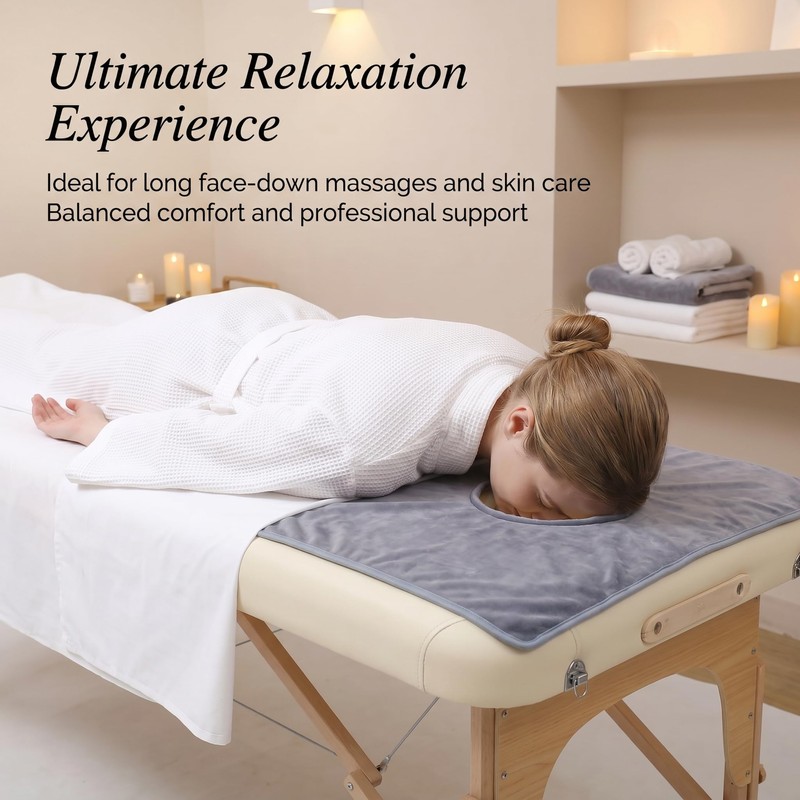 Massage Table Cover Towel with Face Cradle Hole,for Spa Foot