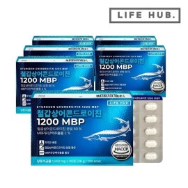Life Hub 라이프허브 철갑상어 콘드로이친 1200 MBP 6박스(1,200mg ... 없음