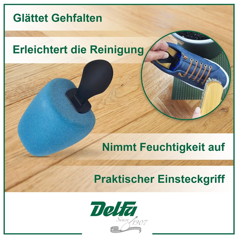 DELFA Shoe Tree Foam Shoe Shaper Shoe Stretcher, lightblue
