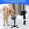 Dog Bowls Elevated Adjustable Stand, Raised Bowl with 3 Heights