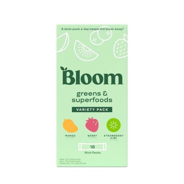 Bloom Greens & Superfoods Variety Pk - 18 Stick (Mango,