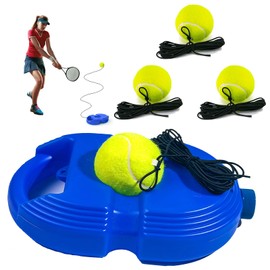 Colefunmit Tennis Trainer Rebound Ball with 3 String Balls, Solo Tennis Training Equipment, Portable Tennis Rebounder Kit for Beginners