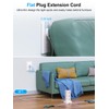 Power Strip Tower with Multiple Outlets, Flat Plug Surge Protector