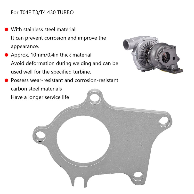 Turbo Flange Stainless Steel Dump Pipe TOGE70016 Adapter for T04E