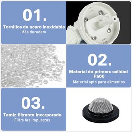 Flotador para Tinaco y Cisterna, Válvula de Control de Nivel de Agua Automática, Sensor de Llenado para Tanque, Repuesto de Nailon, Fácil de Instalar, No Se Oxida(Entrada de Aagua Lateral, 3/4 Pulg)