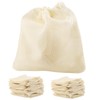HEIHAK 200 PCS Muslin Bags - Small, 8 x 10