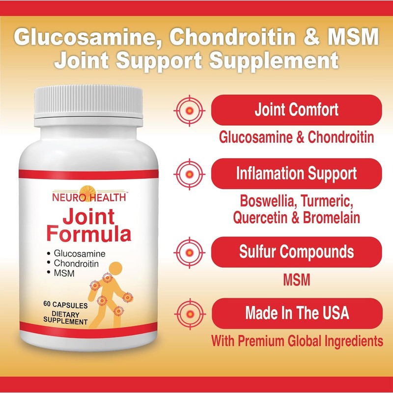 Neuro Health Joint Formula with Glucosamine, Chondroitin and MSM, 60