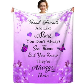 Ehutos Gifts for Friend Blanket Throw Friends Birthday Gifts Ideas for Bestie BFF Women Girls Mothers Day Blankets to My Friend Friend Gifts 80"X60"