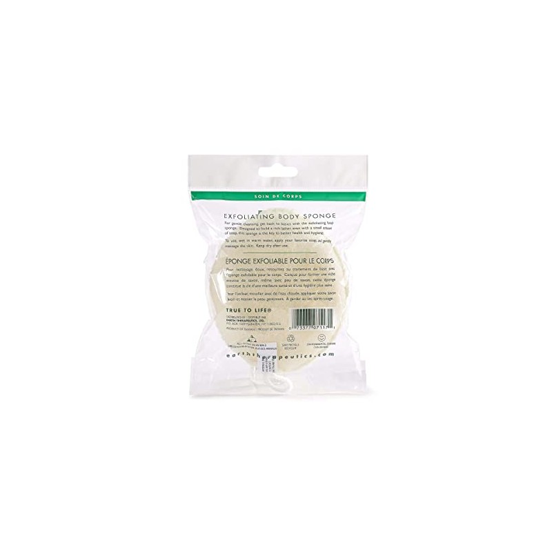 Pack of 1 x Earth Therapeutics Exfoliating Body Sponge -