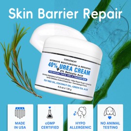 Urea Cream Foot Cream, Healing Foot Lotion for Dry, Cracked Skin & Rough Callus Feet with Maximum Strength