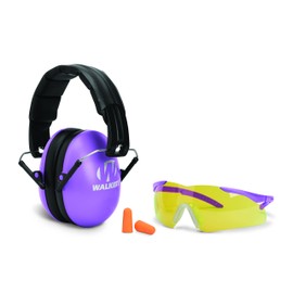 Youth and Women's Passive muff and Glasses combo, Purple