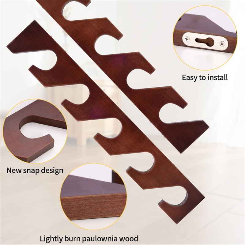 SOEWIOU 3 Pcs Hat Rack for Baseball Caps, Wall Mounted
