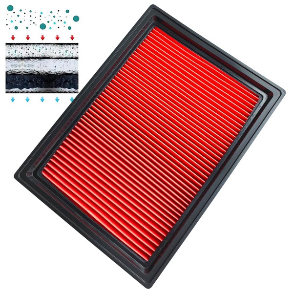 Salikate AY120-NS058 Nissan Air Filter Notebook E12 (Cars Without Supercharger),