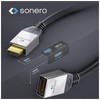 sonero® Premium High Speed HDMI Adapter mit Ethernet, 0,25m, UltraHD