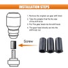 Car Telescopic Gear Shift Knob, Aluminum Alloy Car Manual Shift